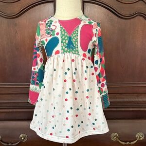 Macy Kate Christmas Tunic Top Girls Size 2T Holiday Boutique Long Sleeve